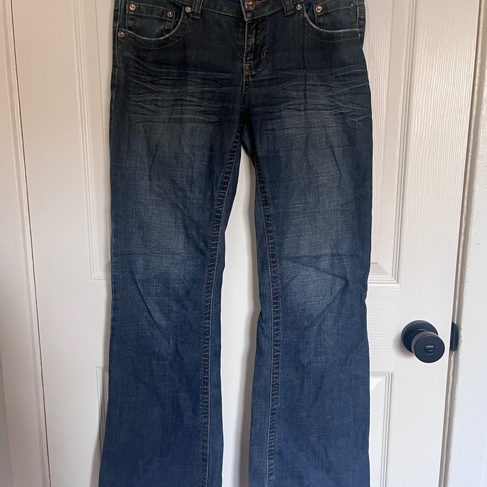Low Rise Flare Wide Leg Jeans